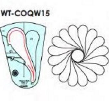 Circles on Quilts: Wreath 15 - Low Shank