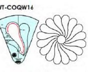 Circles on Quilts: Wreath 1.5 - High Shank