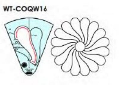 Circles on Quilts: Wreath 1.5 - Low Shank