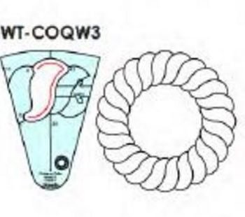 Circles on Quilts Template 3 Wreaths - Long Arm