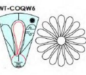 Circles on Quilts Template 6 Wreaths - High Shank