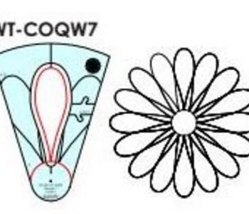 Circles on Quilts Template 7 Wreaths - High Shank