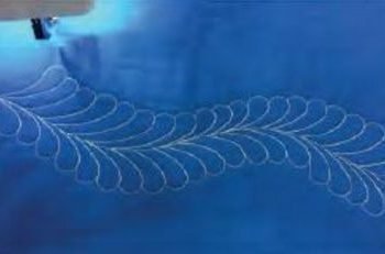 5" Feather Template Design - Long Arm