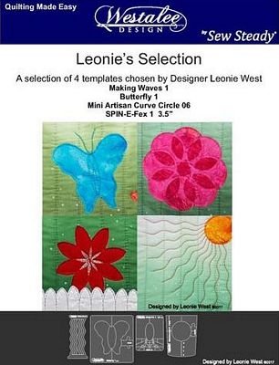 Leonie Selection 4-Piece Template Set - Long Arm