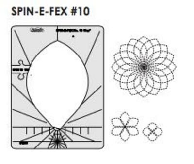 Spin-E-Fex 10 Rotating Template 5.5" - High Shank