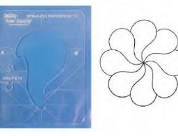 Spin-E-Feather 4-pc Template Set 4.5mm High Shank