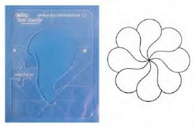 Spin-E-Feather 4-pc Template Set 4.5mm High Shank