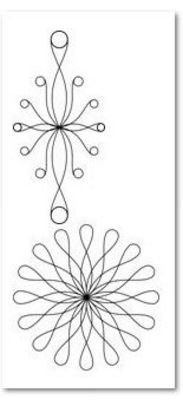 High Shank Curly Q Set 2 4.5mm Template