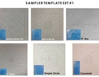 Sampler Template Set 1 High Shank 4.5mm Template